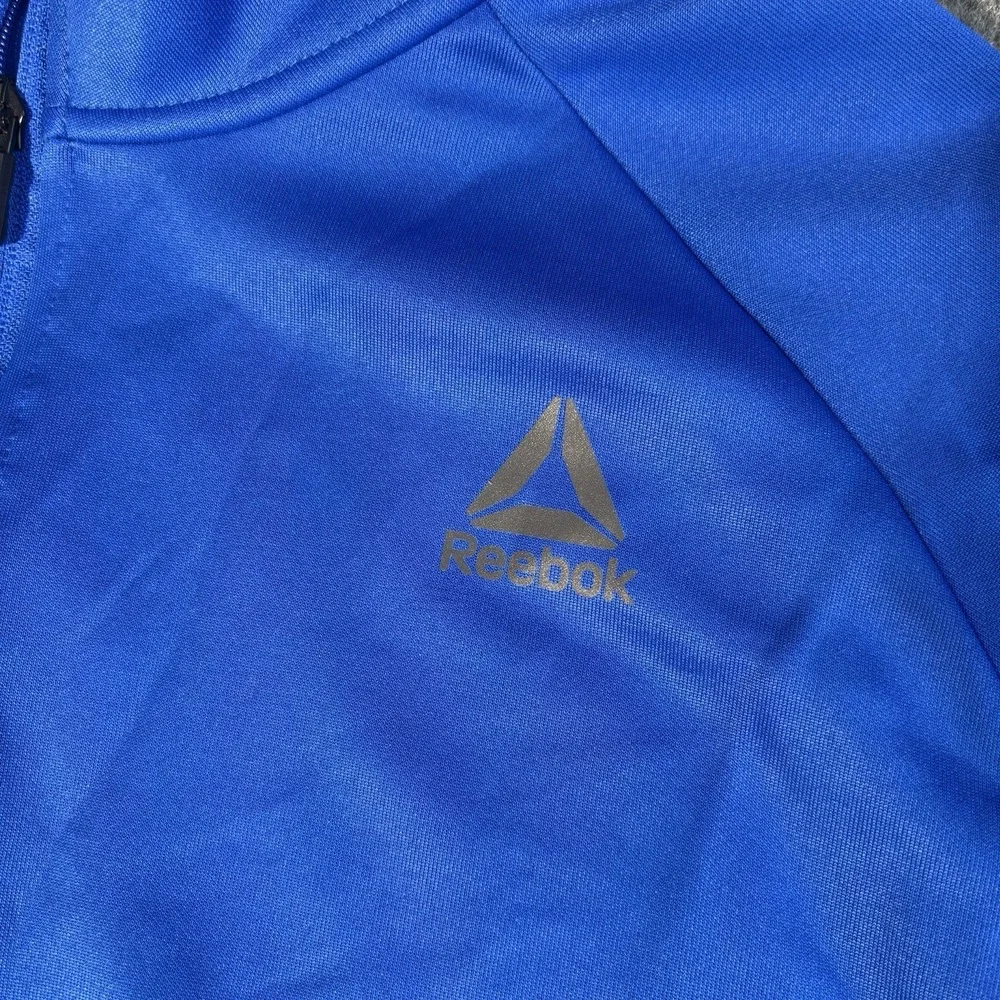 Reebok Jacket Mens Xl Blue Athletic Track Full Zip Training‎ Running Gym Active